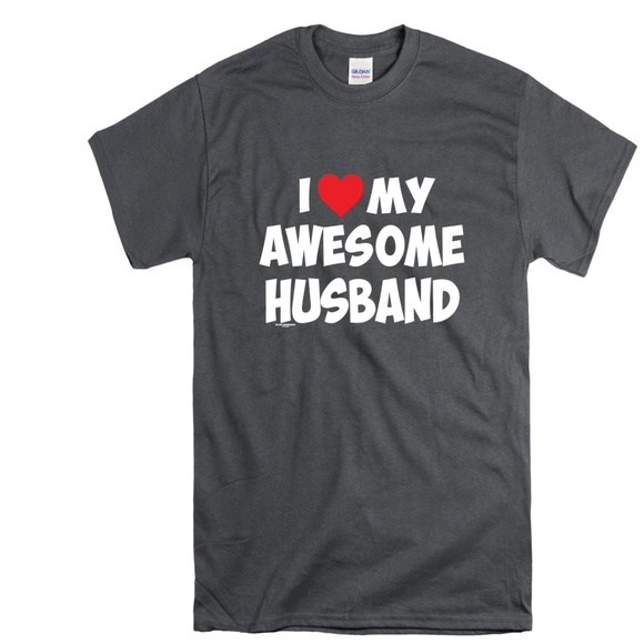 I Love My Awesome Husband TShirt - Picture 1 of 1